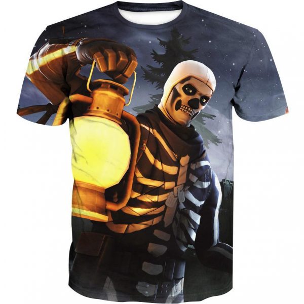 Fortnite  Skull Trooper Hoodies -  Light Yellow Pullover Hoodie