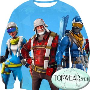 Fortnite Sweatshirts - Alpine Ace and Christmas Skin 3D Sweatshirt