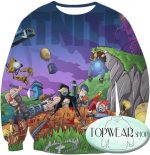 Fortnite Sweatshirts - Animated Team of Heroes 3D Sweatshirt