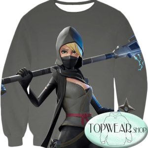 Fortnite Sweatshirts - Battle Royale Hero Ninja Assasin 3D Sweatshirt