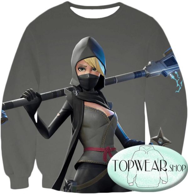 Fortnite Sweatshirts - Battle Royale Hero Ninja Assasin 3D Sweatshirt