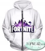 Fortnite Sweatshirts - Battle Royale White 3D Sweatshirt