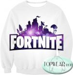 Fortnite Sweatshirts - Battle Royale White 3D Sweatshirt