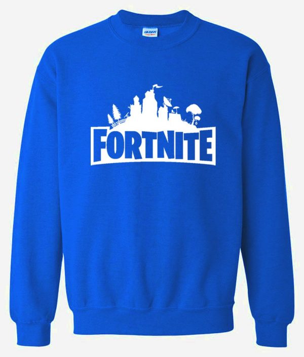 Fortnite Sweatshirts - Fortnite Sweatshirt Series  Men's Sweatshirt White Icon Fleece Sweatshirt