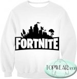 Fortnite Sweatshirts - New Season White 3D Sweatshirt