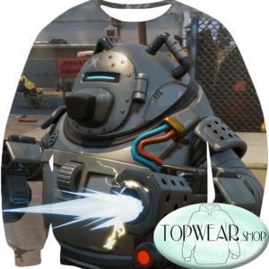 Fortnite Sweatshirts - Robot Defender T.E.D.D.Y 3D Sweatshirt