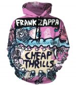 Frank Zappa Hoodies - Pulover Pink Hoodie