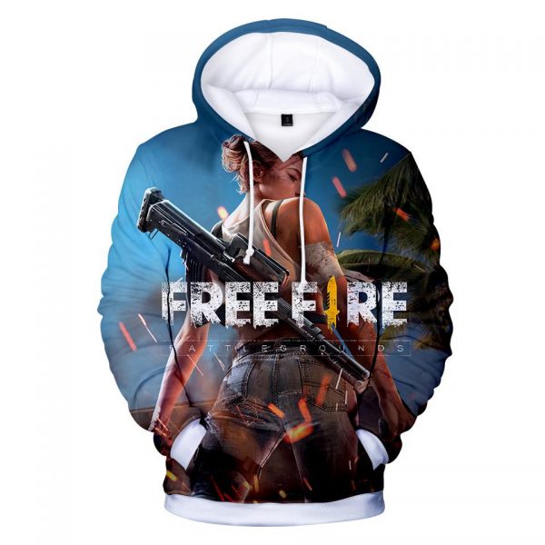 Free Fire Hoodies - Free Fire Game Series NEW Character Battle Royale 3D Hoodie