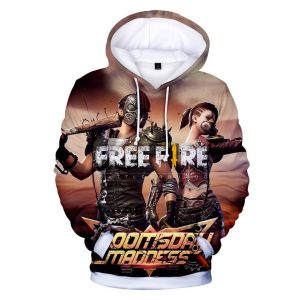 Free Fire Hoodies - Free Fire Game Series Super Soldier Battle Royale 3D Hoodie