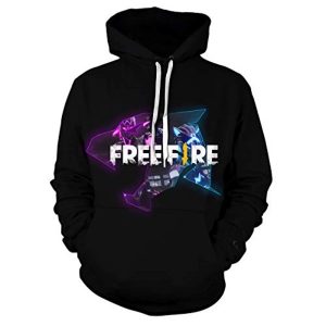 Free Fire Hoodies - Teens 3D Print Pullover Gaming Hoodie