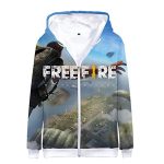 Free Fire Hoodies - Unisex 3D Print Zipper Gaming Hoodie