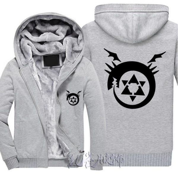 Fullmetal Alchemist Coats& Jackets - Zip Up Cardigan Fleece Jacket
