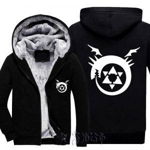 Fullmetal Alchemist Coats& Jackets - Zip Up Cardigan Fleece Jacket