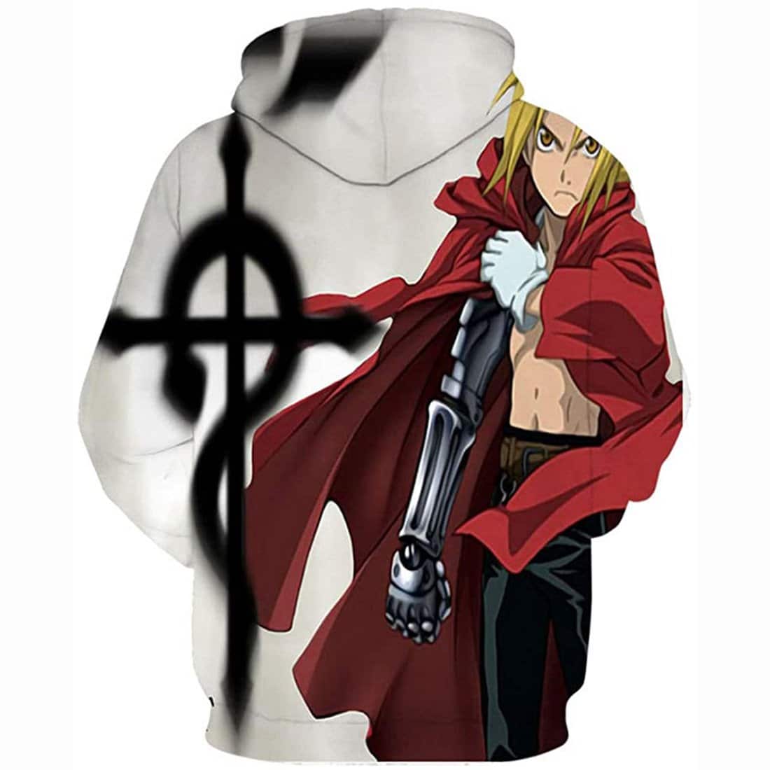 Fullmetal Alchemist Hoodie Jacket Edward Elric Sweatshirt Fashion Anime Pullover