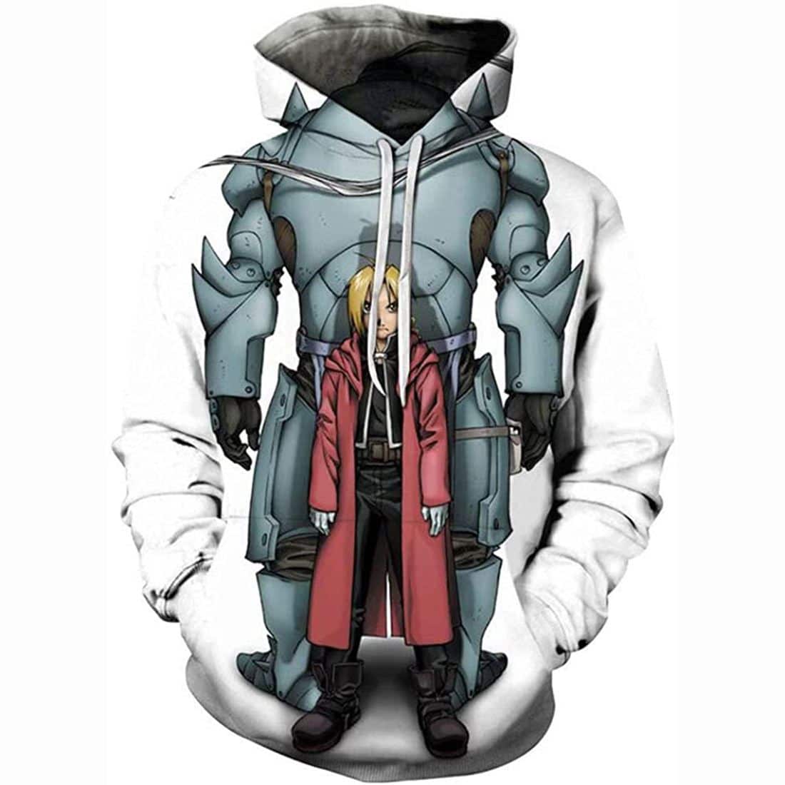 Fullmetal Alchemist Hoodie Jacket Edward Elric Sweatshirt Fashion Anime Pullover