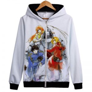 Fullmetal Alchemist Hoodies - Zip Up Costume Coat Hoodie