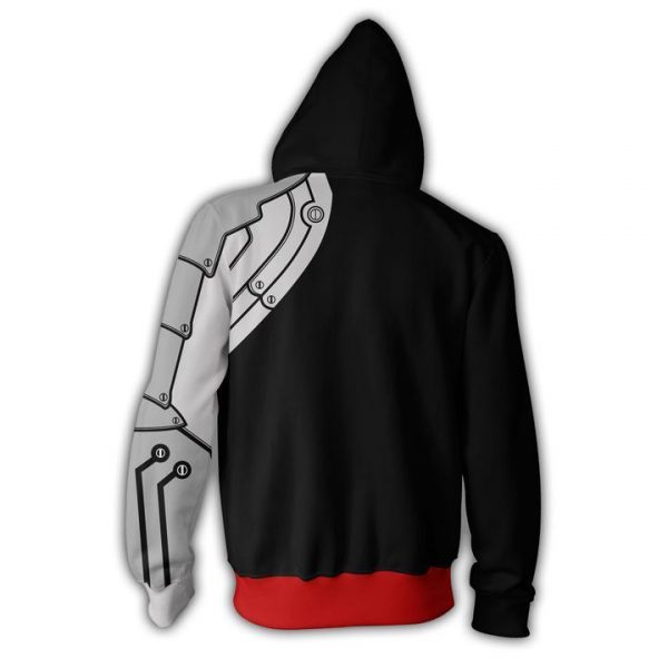 Fullmetal Alchemist Hoodies - Zip Up Edward Elric Black Hoodie