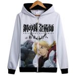 Fullmetal Alchemist Hoodies - Zip Up Edward Elric Hoodie