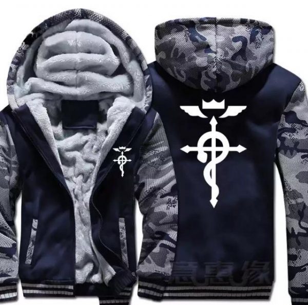 Fullmetal Alchemist Hoodies - Zip Up Fleece Hoodie
