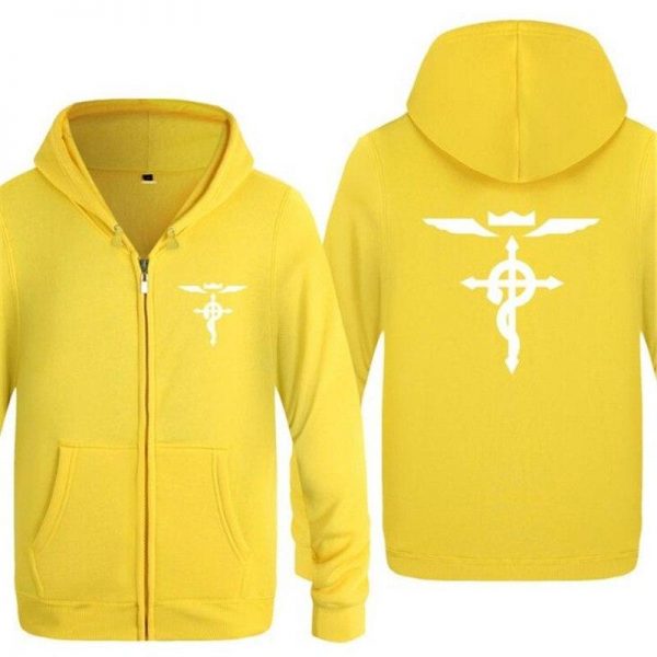 Fullmetal Alchemist Hoodies -  Zipper Fleece Long Sleeve Jacket
