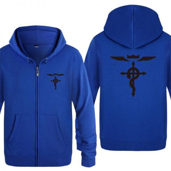 Fullmetal Alchemist Hoodies -  Zipper Fleece Long Sleeve Jacket