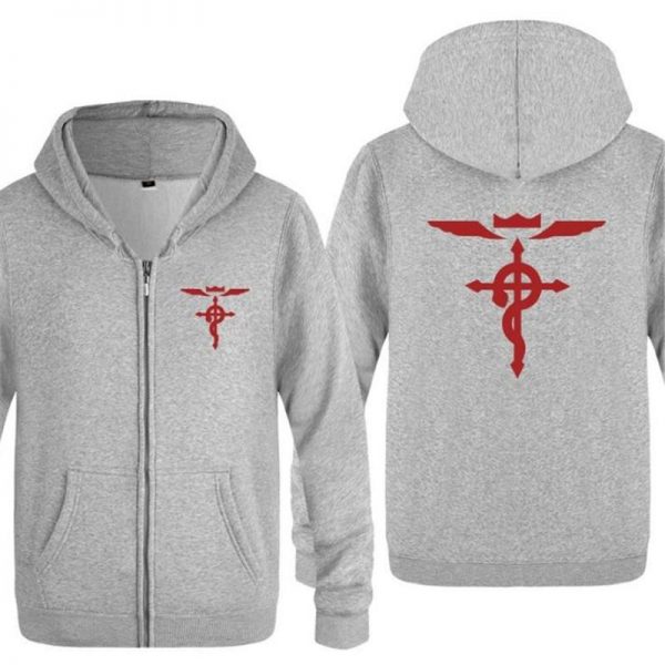 Fullmetal Alchemist Hoodies -  Zipper Fleece Long Sleeve Jacket