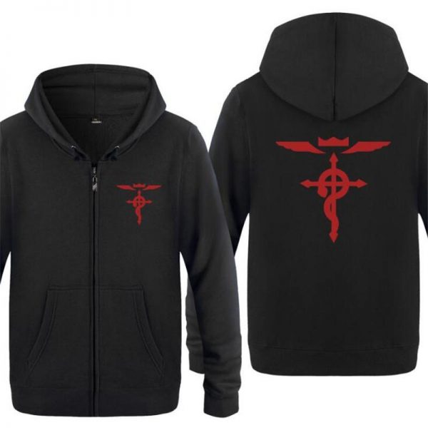 Fullmetal Alchemist Hoodies -  Zipper Fleece Long Sleeve Jacket