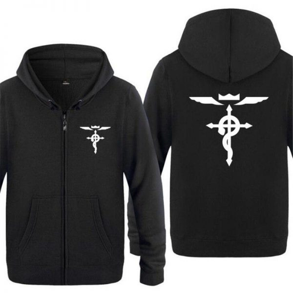 Fullmetal Alchemist Hoodies -  Zipper Fleece Long Sleeve Jacket