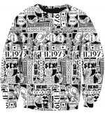 Funny 1975 Hoodies - Pullover Back And White Hoodie