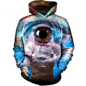 Funny Astronaut Eye Hoodies - Trippy  Pullover Hoodie