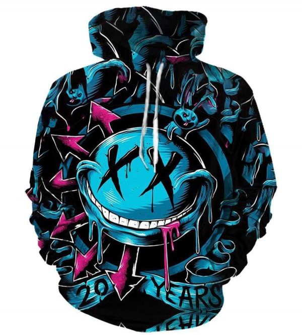 Funny Blink 182 Sweatshirts - Demon Black 3D Sweatshirt
