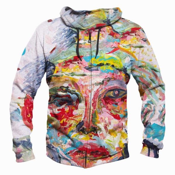 Funny Cage The Elephant Hoodies - Colourful Oil painting Pullover 3D Hoodie