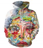 Funny Cage The Elephant Hoodies - Colourful Oil painting Pullover 3D Hoodie