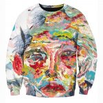 Funny Cage The Elephant Sweatshirts - Colourful Oil painting Sweatshirt