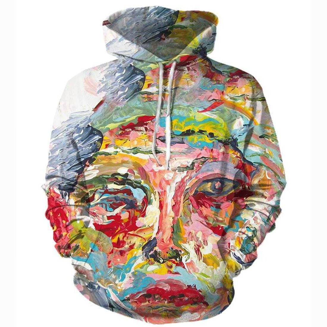 Funny Cage The Elephant Sweatshirts Colourful Oil Painting