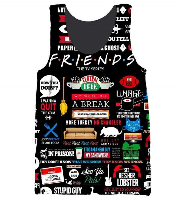 Funny Friends Hoodies - Pullove Black Hoodie