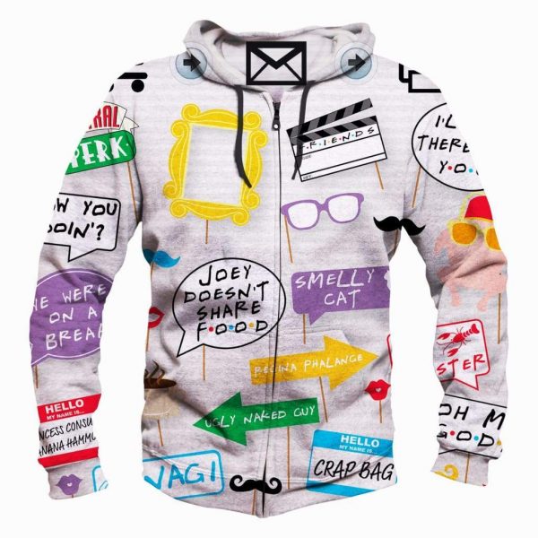 Funny Friends Hoodies - Pullover White Hoodie