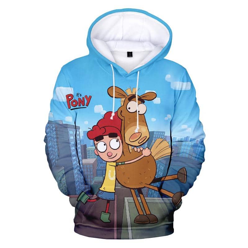 Funny Hooded Cartoon TV Series It's Pony 3D Print Hoodies