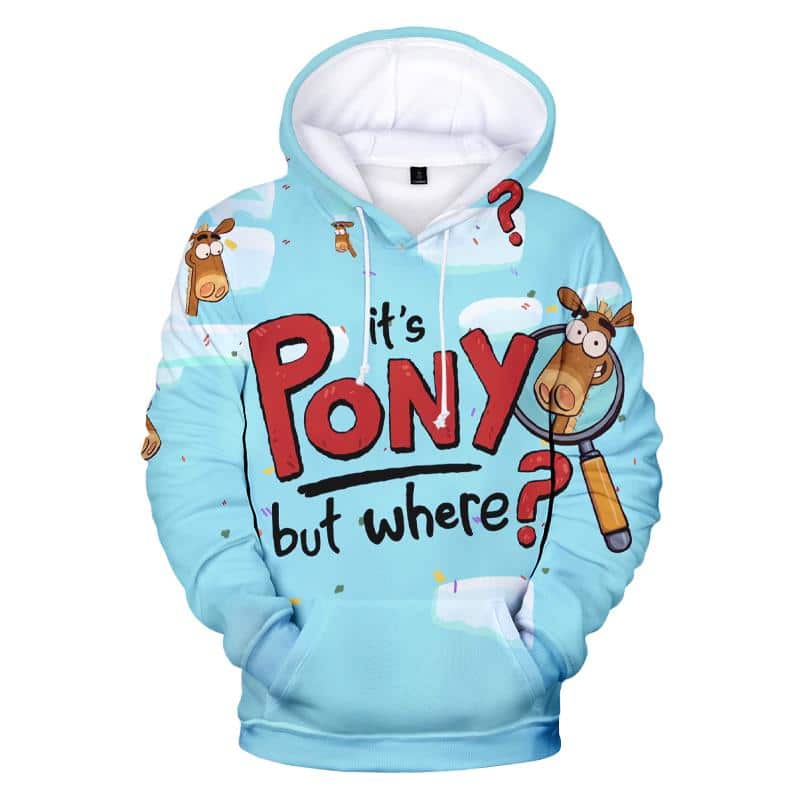 Funny Hooded Pullover - Cartoon It's Pony 3D Print Hoodies