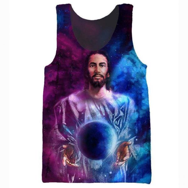 Funny Jesus Hoodies - Pullover God Control Blue-Purple Ball Hoodie