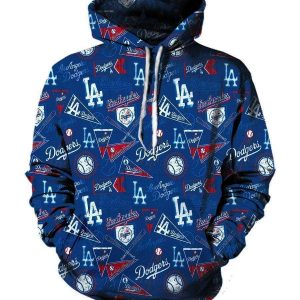 Funny Los Angeles Dodgers Hoodies - Pullover Blue Hoodie