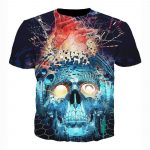 Funny Papa Roach Sweatshirts - The Blue Skull 3D Sweatshirt