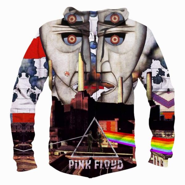 Funny Pink Floyd Hoodies - Pullover Two Faces Hoodie