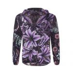 Funny Pop Evil Hoodies - Pullover Flowers Purple Hoodie