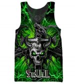 Funny Skull Hoodies - Pullover Skull In The Green Hoodie