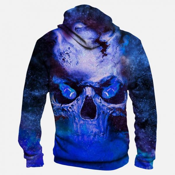 Funny Skull Notre Dame Irish Hoodies - Pullover Fighting Blue Hoodie