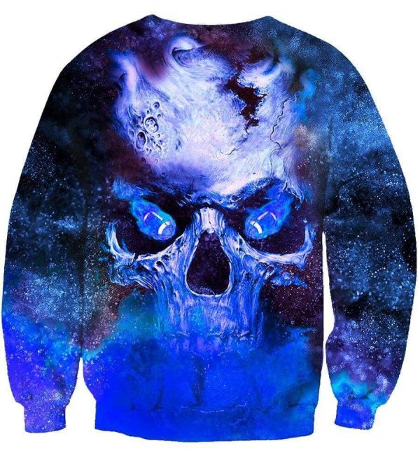 Funny Skull Notre Dame Irish Hoodies - Pullover Fighting Blue Hoodie