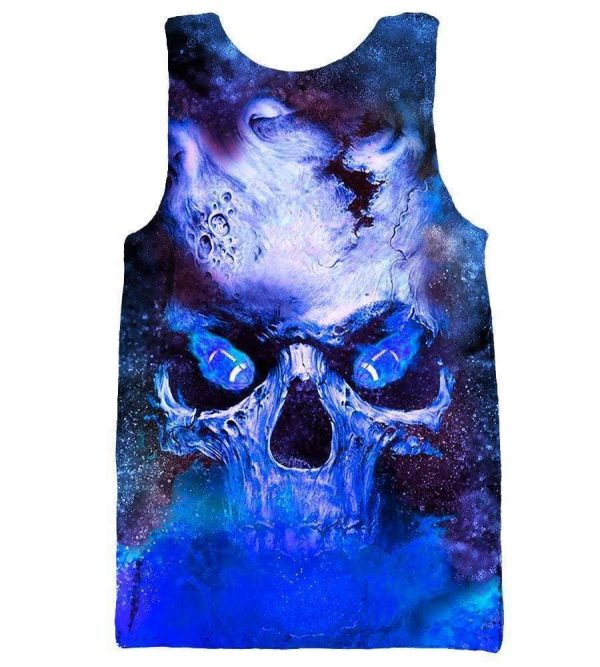 Funny Skull Notre Dame Irish Hoodies - Pullover Fighting Blue Hoodie