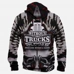Funny Truck Driver Hoodies - Pullover Black Hoodie
