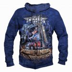 Funny Truck Driver Hoodies - Pullover Blue Hoodie